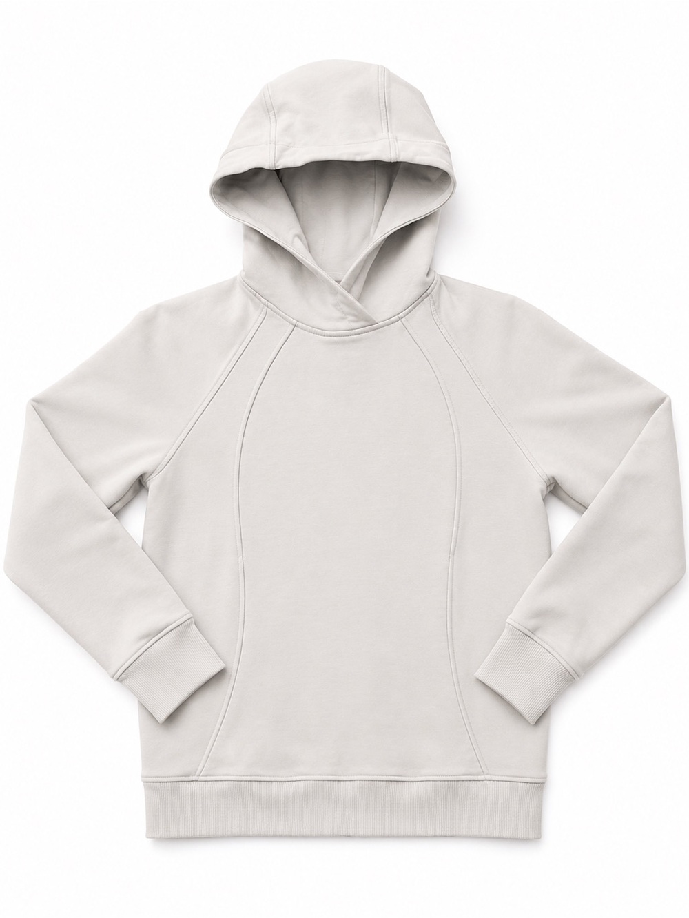 lululemon athletica Hooded Pullover Sweatshirt in Light Cream
